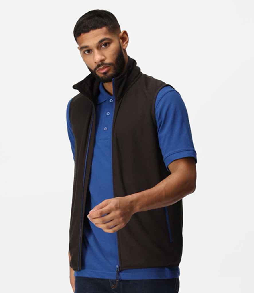 Regatta Navigate Fleece Bodywarmer | Black/New Royal Blue - Regatta Professional Gilet - Lancashire Teamwear