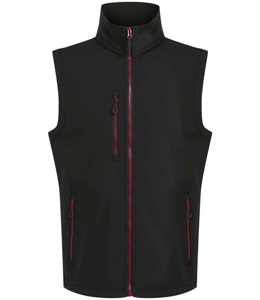 Regatta Navigate Two Layer Soft Shell Bodywarmer Black/Classic Red