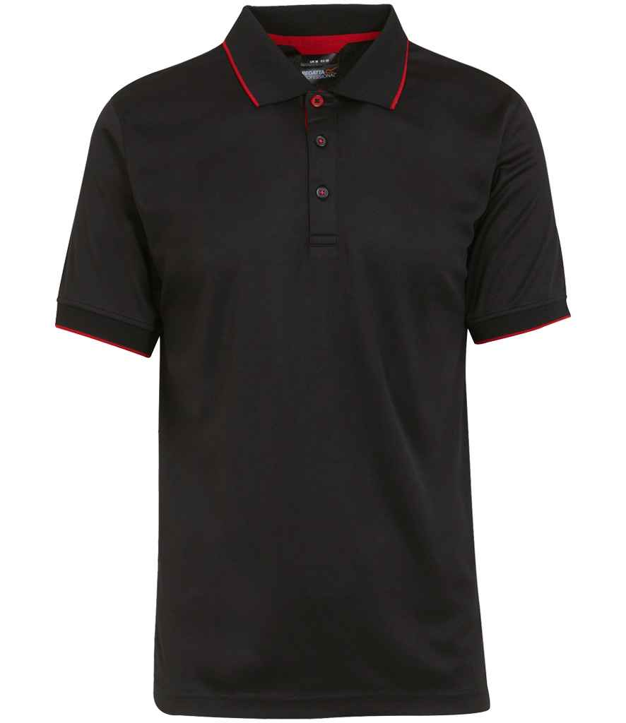 Regatta Navigate Polo Shirt | Black/Classic Red - Regatta Professional - Lancashire Teamwear