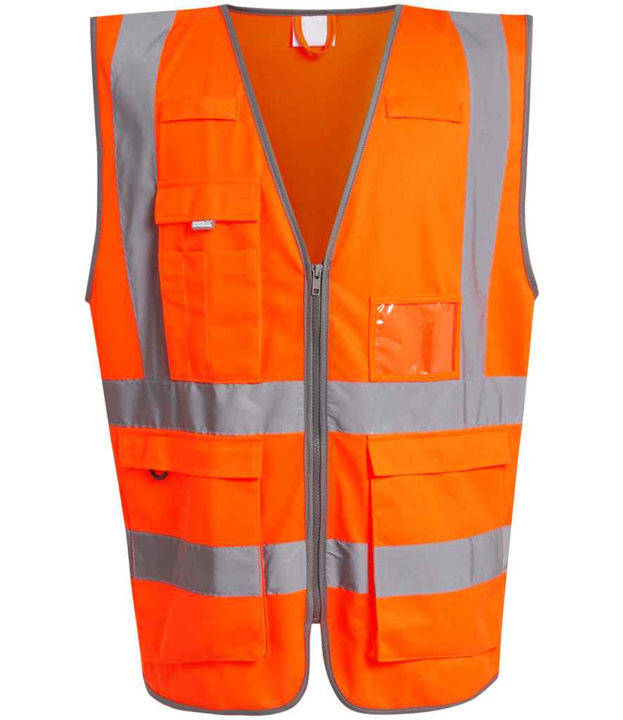 Regatta High Visibility Pro Executive Vest | Orange Waistcoat - Lancashire Teamwear