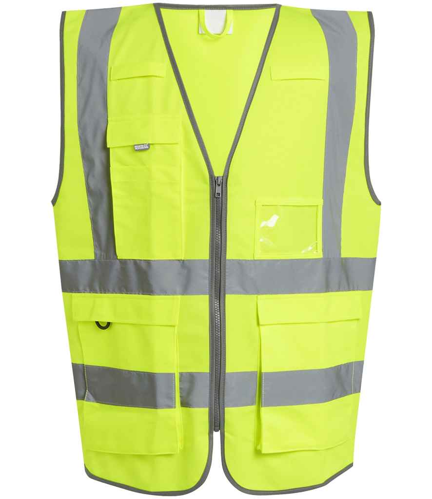 Regatta High Visibility Pro Executive Vest | Yellow Waistcoat - Lancashire Teamwear