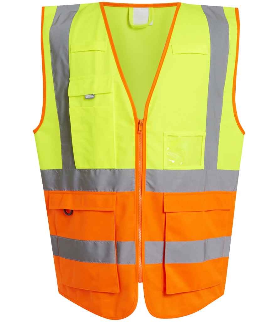 Regatta High Visibility Pro Executive Vest | Yellow/Orange Waistcoat - Lancashire Teamwear