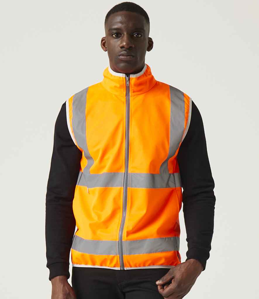 Regatta High Visibility Pro Full Zip Gilet | Orange - Lancashire Teamwear