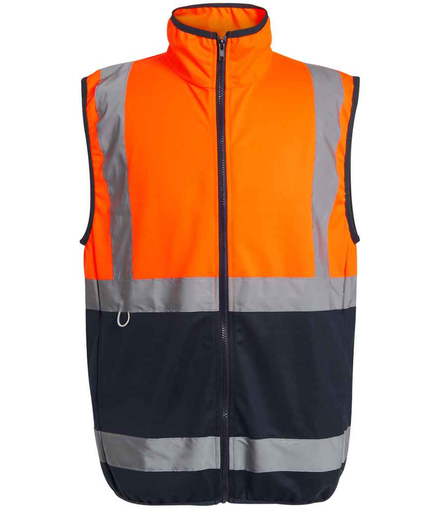 Regatta High Visibility Pro Full Zip Gilet Orange/Navy