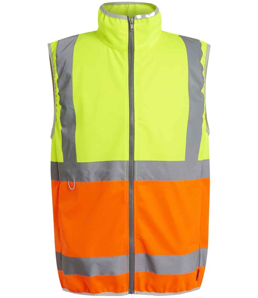 Regatta High Visibility Pro Full Zip Gilet | Yellow/Orange - Lancashire Teamwear