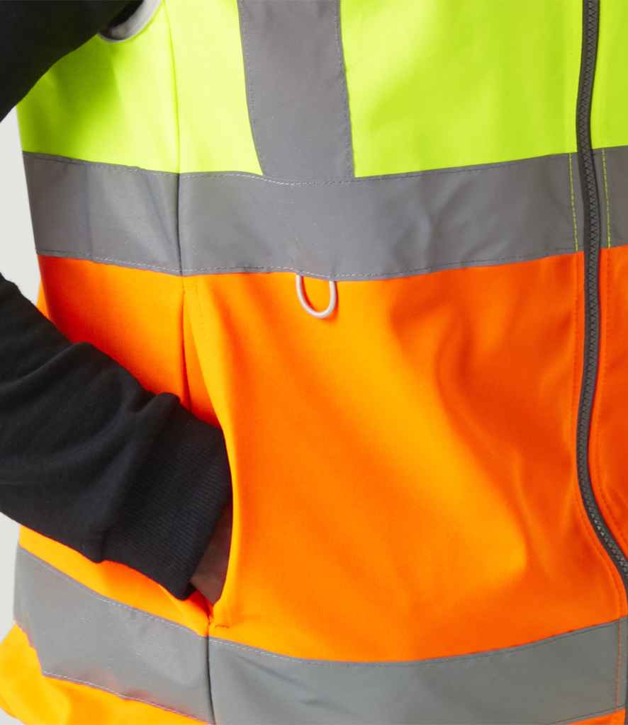 Regatta High Visibility Pro Full Zip Gilet | Yellow/Orange - Lancashire Teamwear