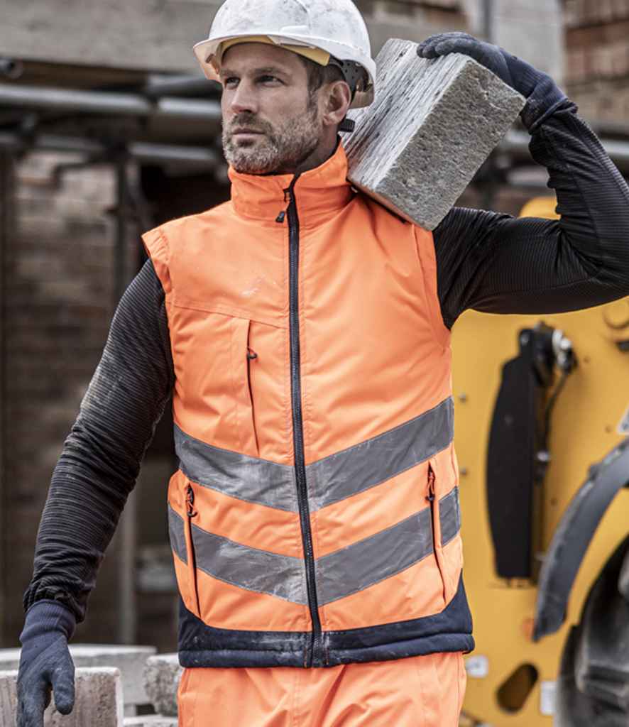 Regatta High Visibility Pro Bodywarmer | Orange/Navy Gilet - Lancashire Teamwear