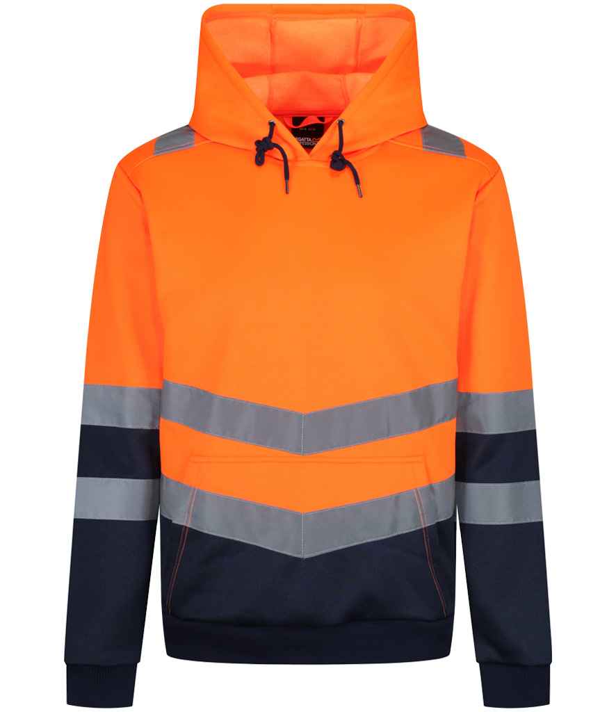 Regatta High Visibility Pro Overhead Hoodie Orange/Navy
