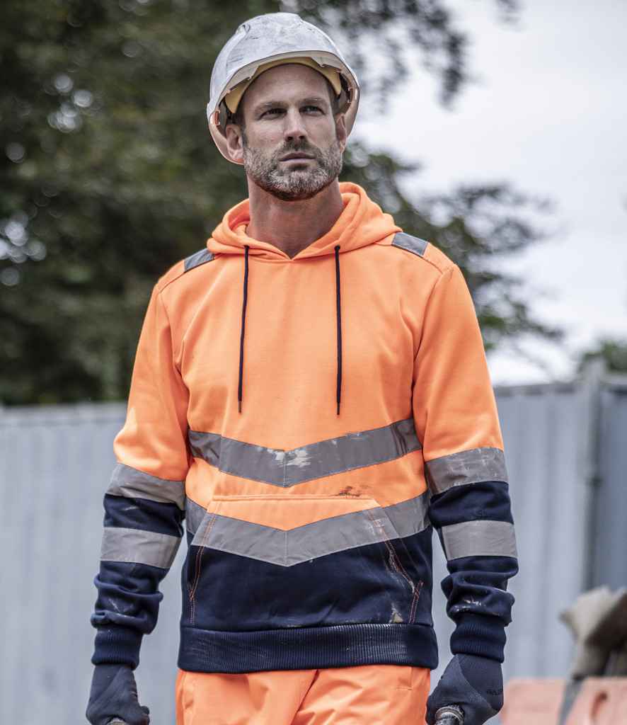 Regatta High Visibility Pro Overhead Hoodie | Orange/Navy - Lancashire Teamwear