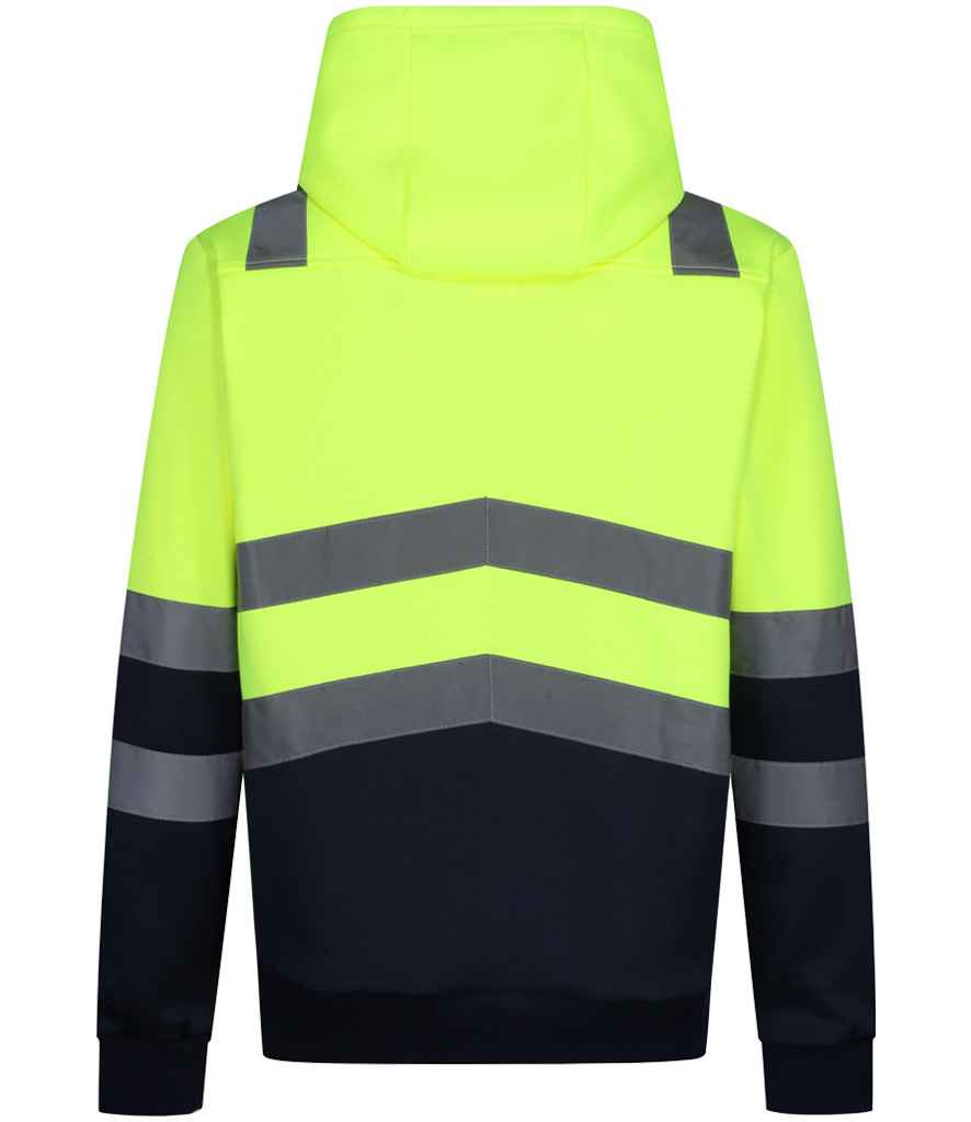Regatta High Visibility Pro Overhead Hoodie | Yellow/Navy - Lancashire Teamwear