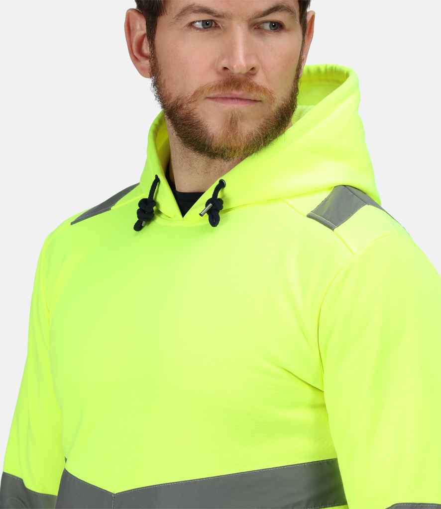 Regatta High Visibility Pro Overhead Hoodie | Yellow/Navy - Lancashire Teamwear