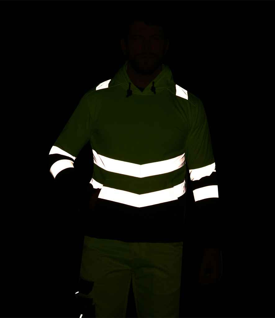 Regatta High Visibility Pro Overhead Hoodie | Yellow/Navy - Lancashire Teamwear