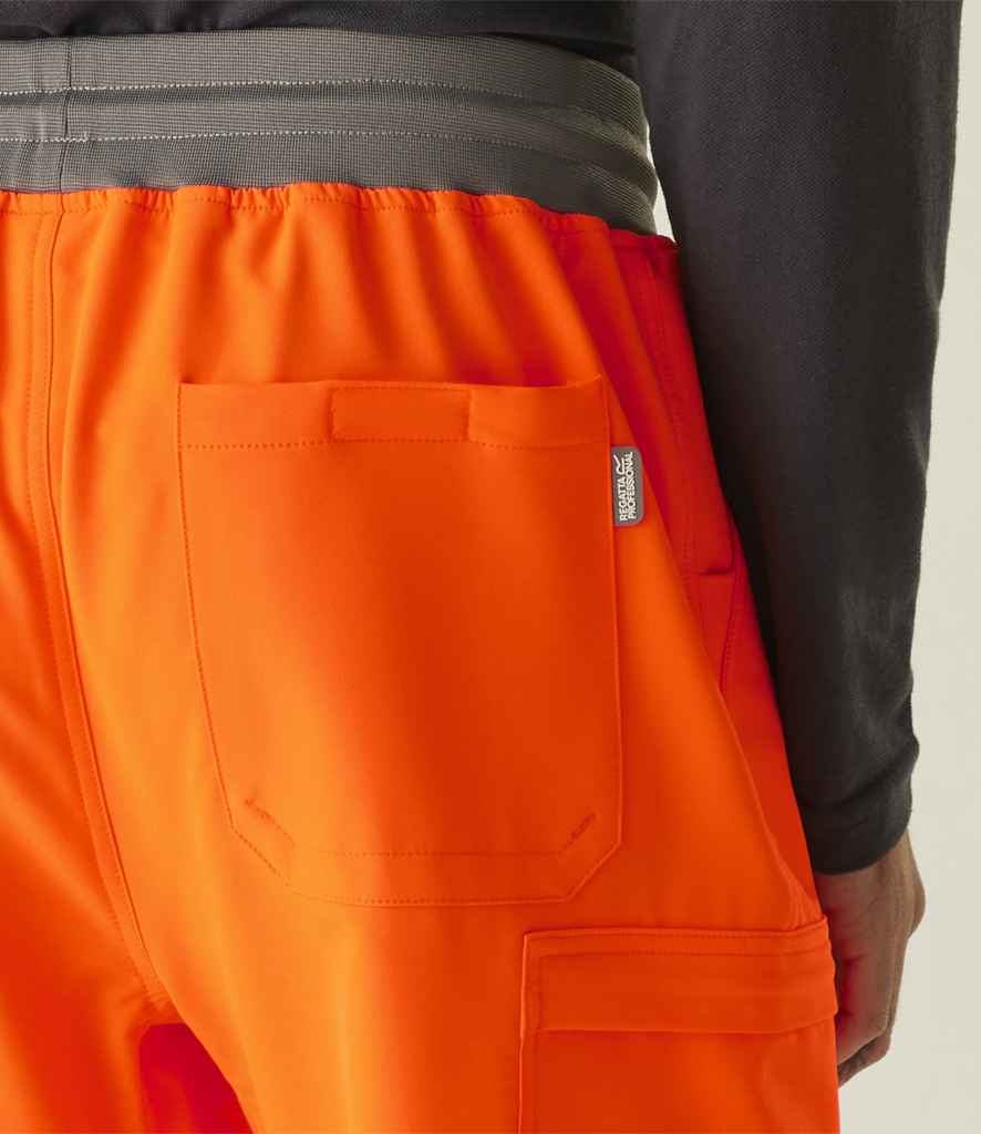Regatta High Visibility Prolite Stretch Jog Pants | Orange Trousers - Lancashire Teamwear