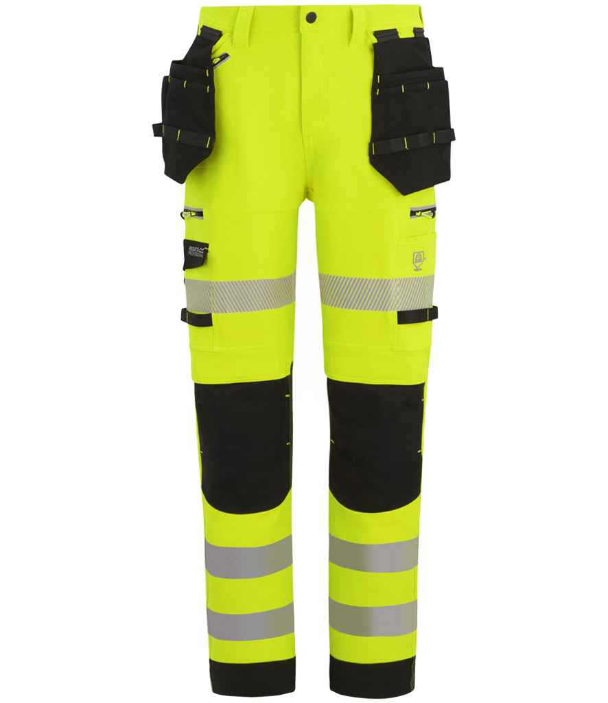 Regatta High Visibility Infiltrate Stretch Holster Trousers | Yellow/Black - Lancashire Teamwear