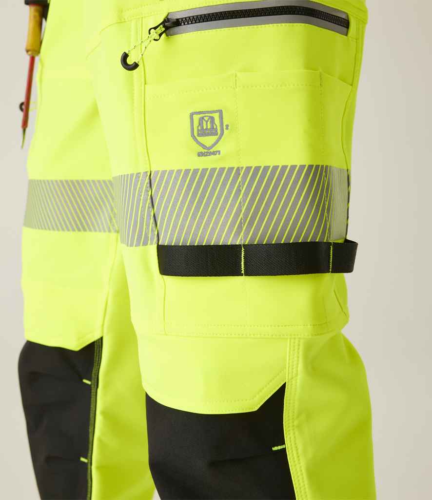 Regatta High Visibility Infiltrate Stretch Holster Trousers | Yellow/Black - Lancashire Teamwear