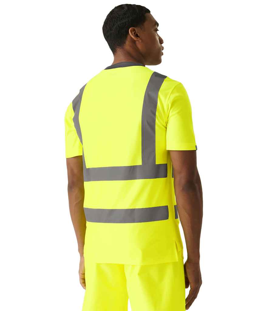 Regatta High Visibility Pro Contract T-Shirt | Yellow - Lancashire Teamwear