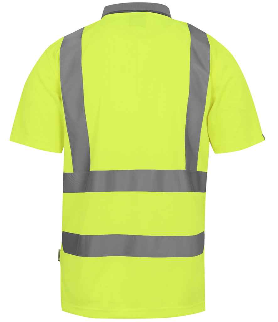 Regatta High Visibility Pro Contract Polo Shirt | Yellow - Lancashire Teamwear