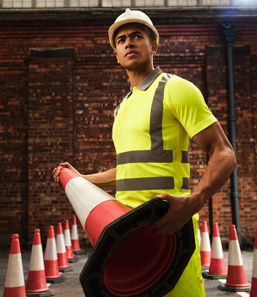 Regatta High Visibility Pro Contract Polo Shirt | Yellow - Lancashire Teamwear