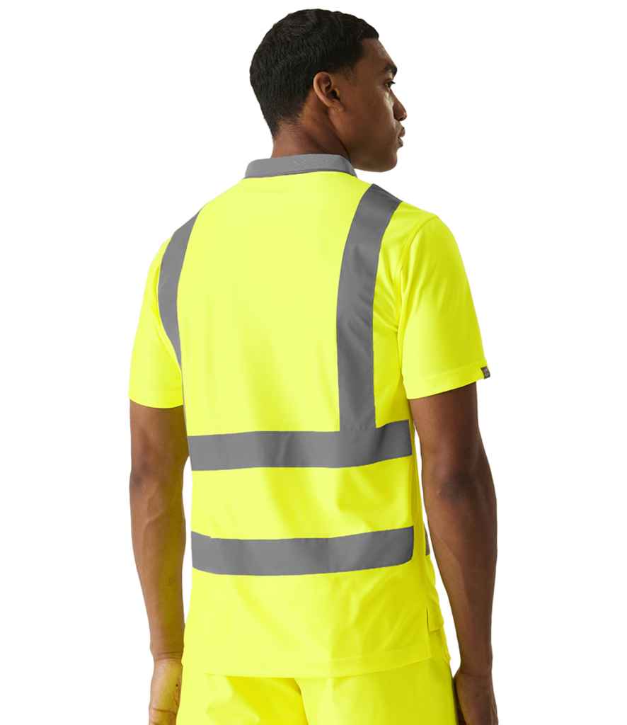 Regatta High Visibility Pro Contract Polo Shirt | Yellow - Lancashire Teamwear