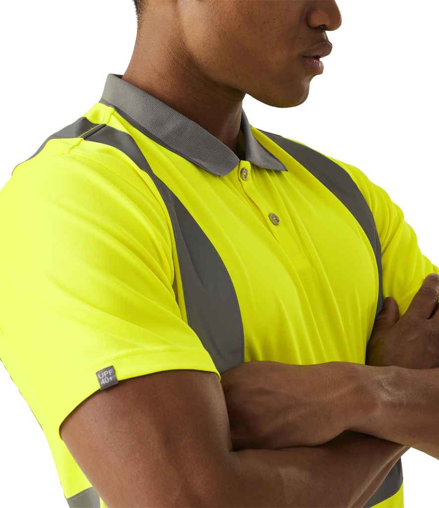 Regatta High Visibility Pro Contract Polo Shirt | Yellow - Lancashire Teamwear