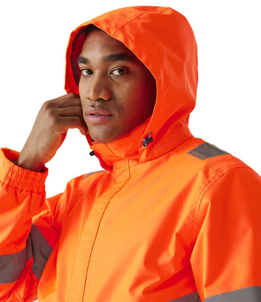 Regatta High Visibility Pro Contract Dover Jacket | Orange - Lancashire Teamwear
