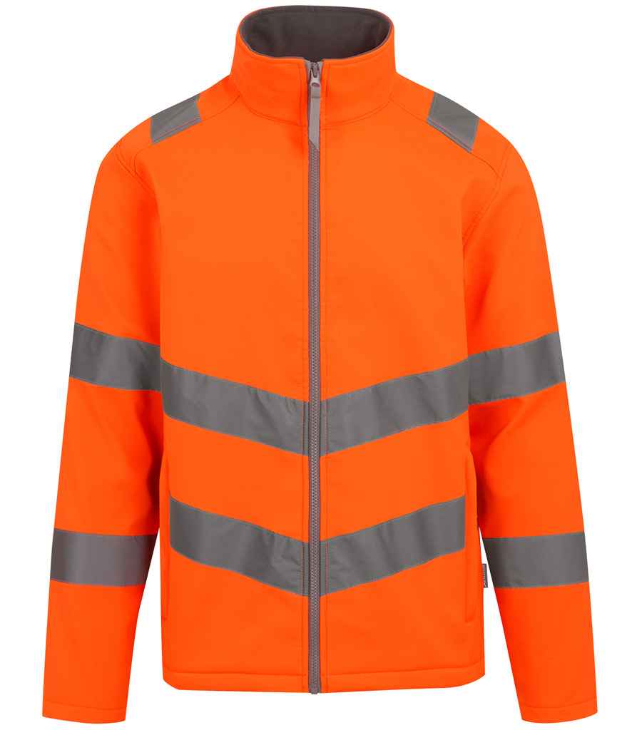 Regatta High Visibility Pro Contract Ablaze Soft Shell Jacket Orange