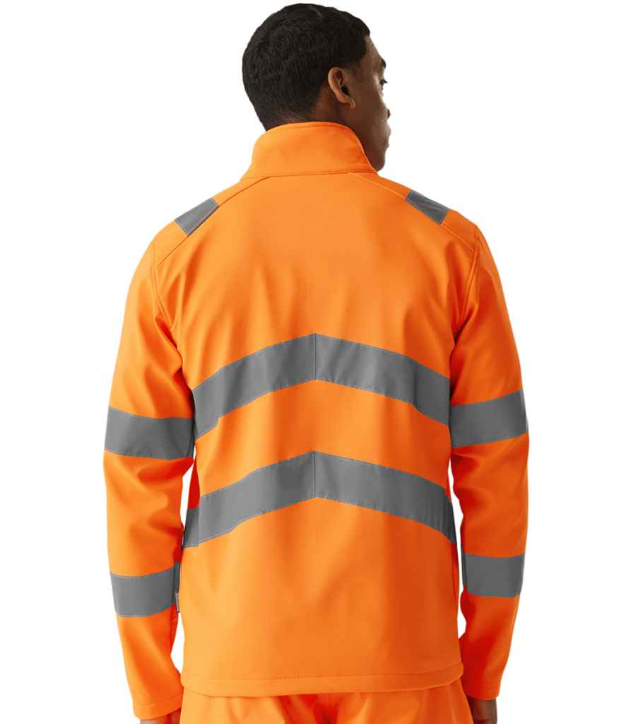 Regatta High Visibility Pro Contract Ablaze Soft Shell Jacket | Orange - Lancashire Teamwear