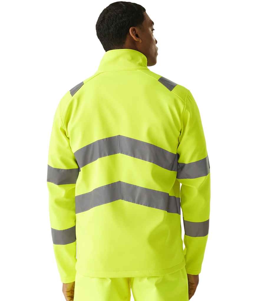Regatta High Visibility Pro Contract Ablaze Soft Shell Jacket | Yellow - Lancashire Teamwear