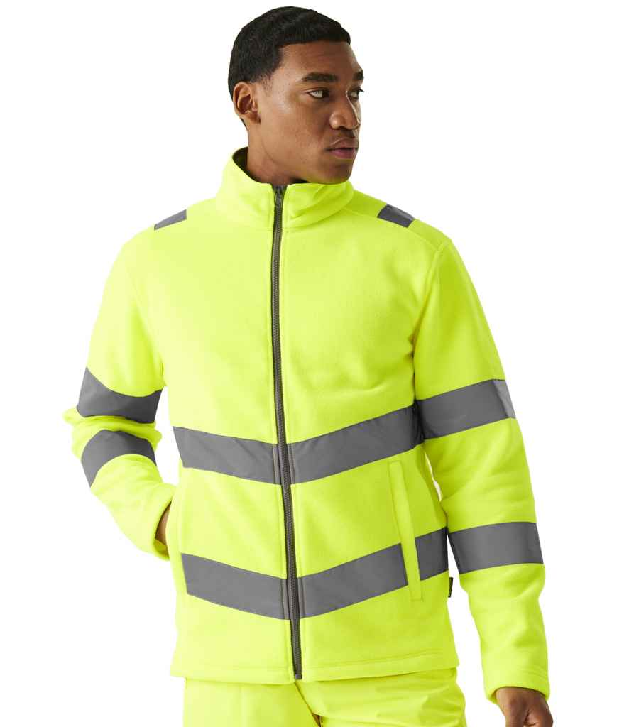 Regatta High Visibility Pro Contract Thor Fleece Jacket | Yellow - Lancashire Teamwear