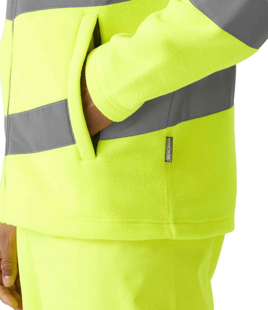 Regatta High Visibility Pro Contract Thor Fleece Jacket | Yellow - Lancashire Teamwear