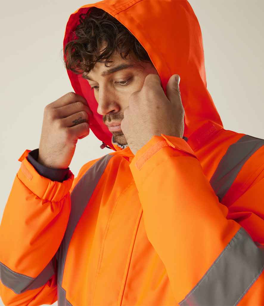 Regatta High Visibility Pro Contract Dover Parka | Orange Jacket - Lancashire Teamwear