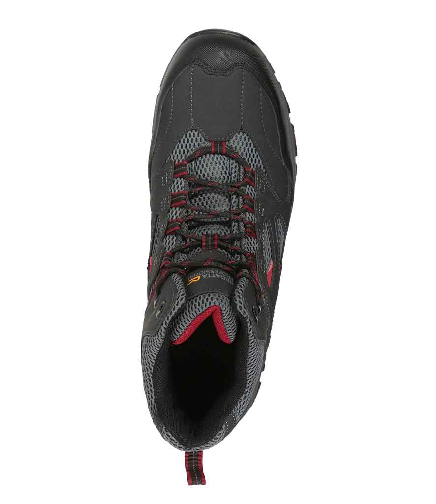 Regatta Safety Footwear Mudstone S1P Safety Hikers | Ash/Rio Red - Lancashire Teamwear
