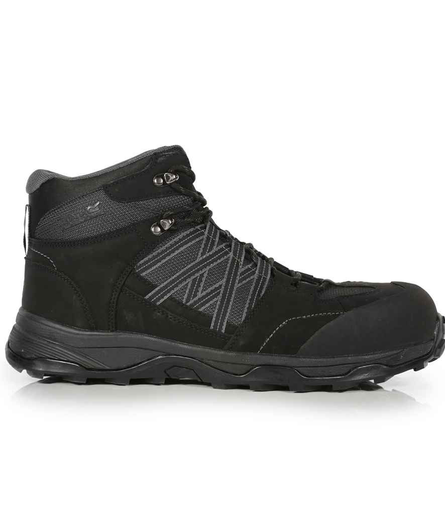 Regatta Safety Footwear Claystone S3 Safety Hikers | Black/Granite - Lancashire Teamwear