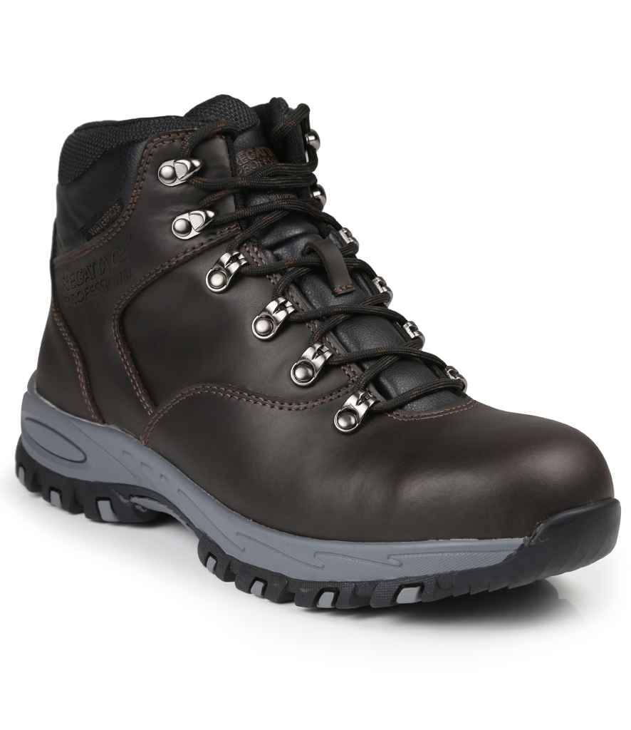 Regatta Safety Footwear Gritstone S3 WP Safety Hikers Peat