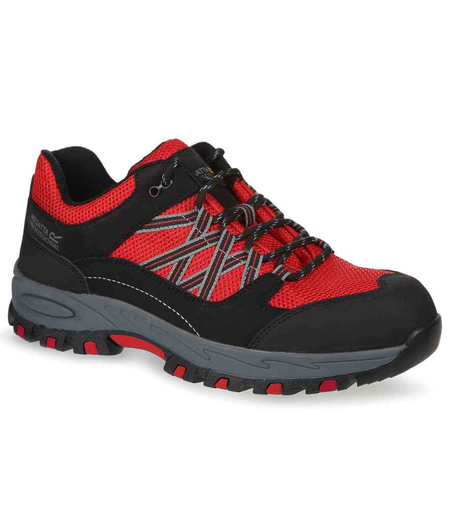 Regatta Safety Footwear Sandstone SB Safety Trainers Red/Black