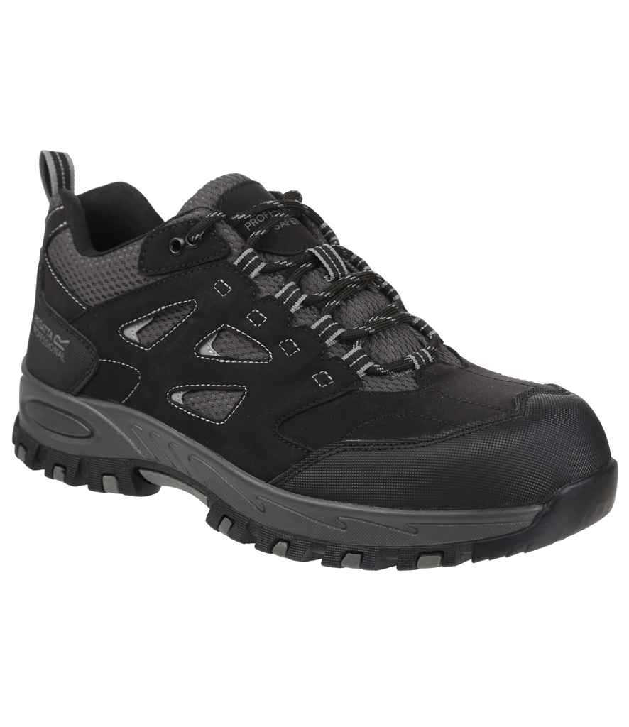 Regatta Safety Footwear Mudstone S1P Safety Trainers Black/Granite