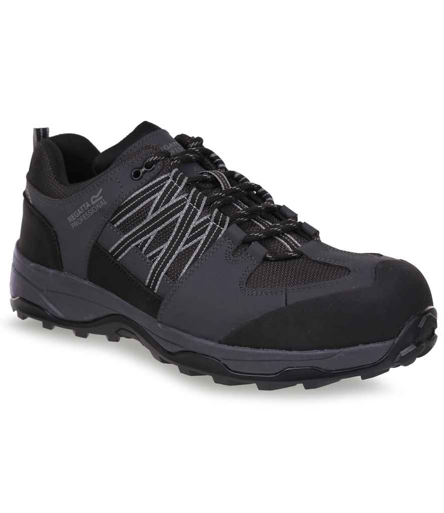 Regatta Safety Footwear Clayton S3 Safety Trainers Black/Briar