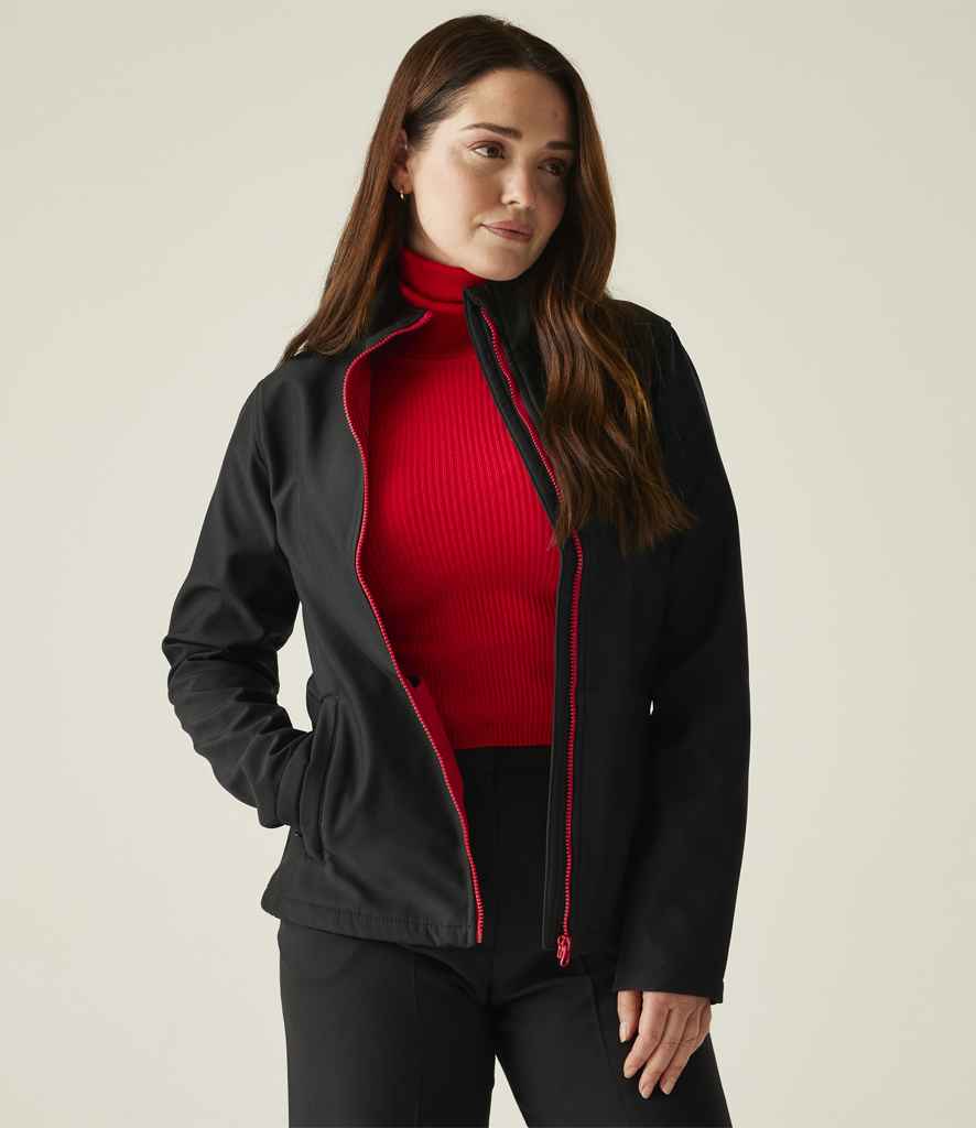 Regatta Ladies Ablaze Printable Soft Shell Jacket | Black/Classic Red - Regatta Professional - Lancashire Teamwear