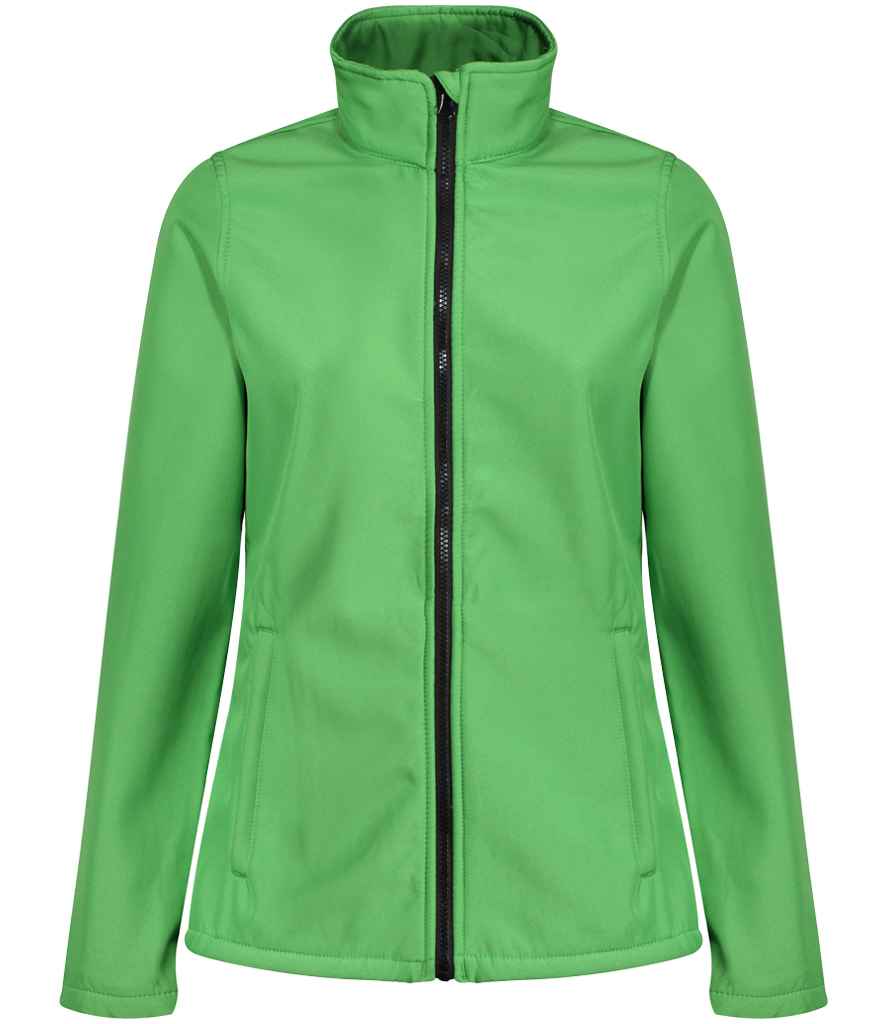 Regatta Ladies Ablaze Printable Soft Shell Jacket Extreme Green/Black