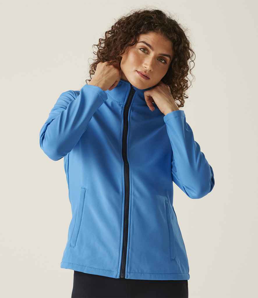 Regatta Ladies Ablaze Printable Soft Shell Jacket | French Blue/Navy - Regatta Professional - Lancashire Teamwear