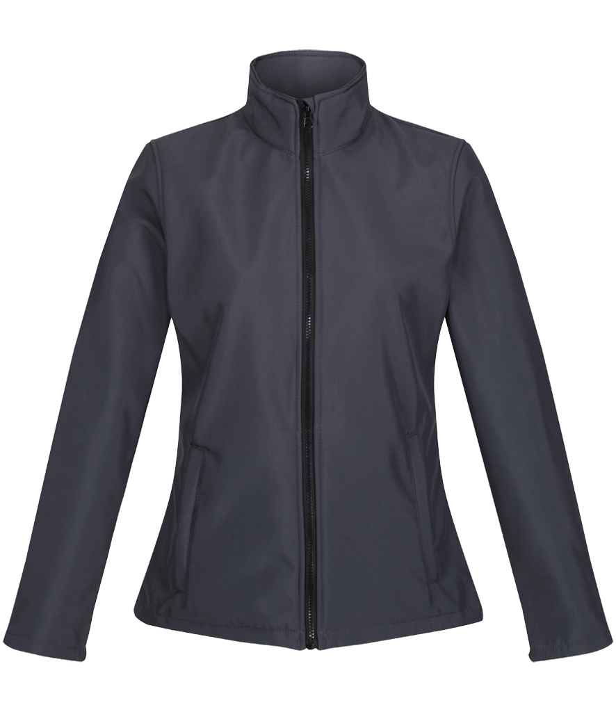 Regatta Ladies Ablaze Printable Soft Shell Jacket Seal Grey/Black