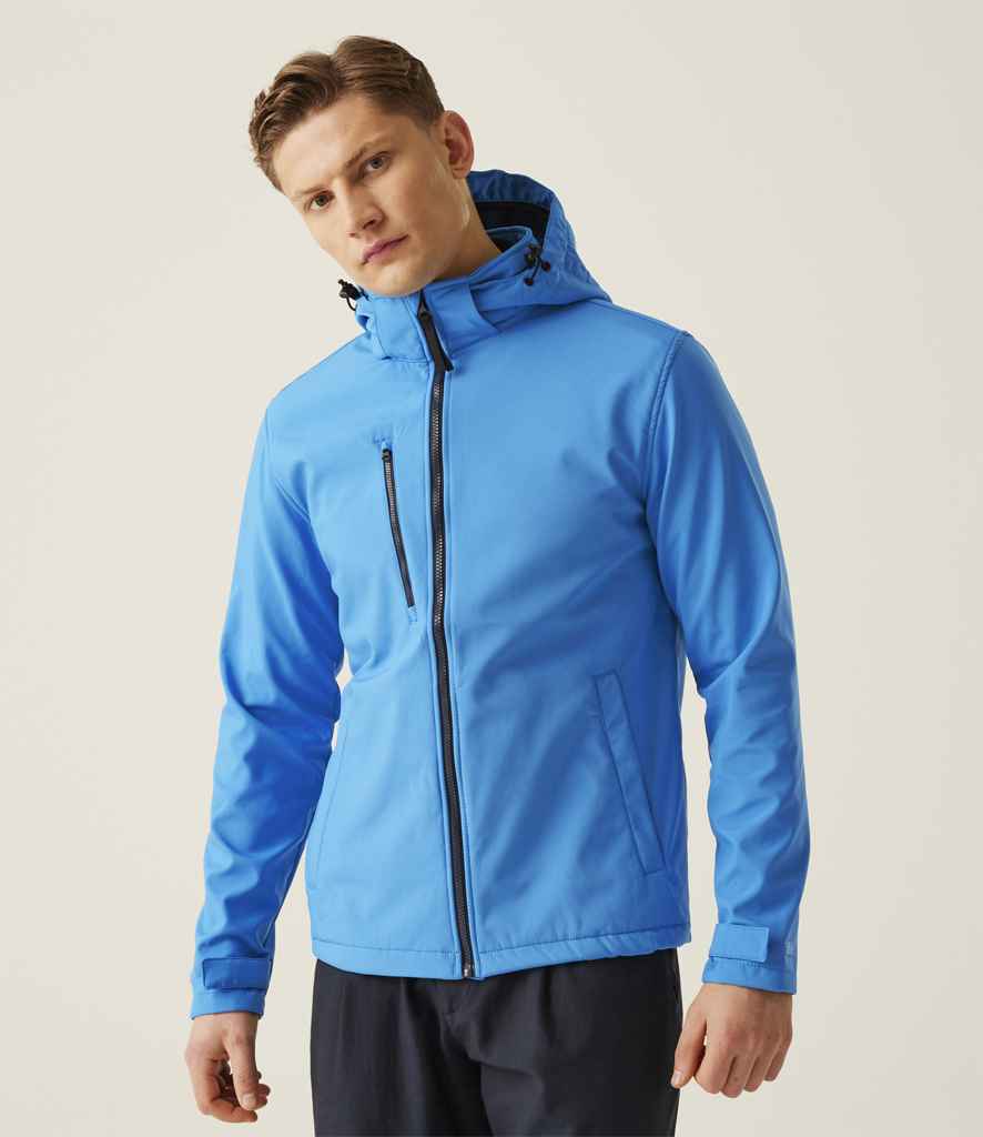 Regatta Venturer Three Layer Hooded Soft Shell Jacket | French Blue/Navy - Regatta Professional - Lancashire Teamwear