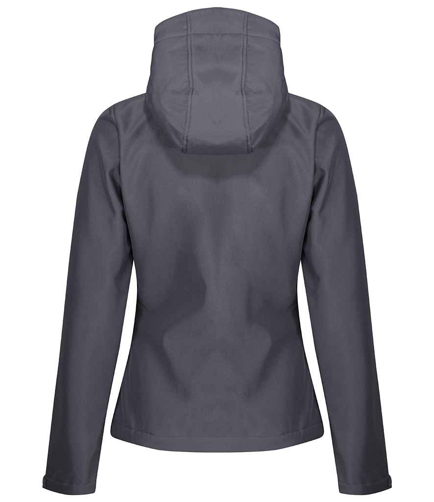 Regatta Ladies Venturer Three Layer Hooded Soft Shell Jacket | Seal Grey/Black - Regatta Professional - Lancashire Teamwear