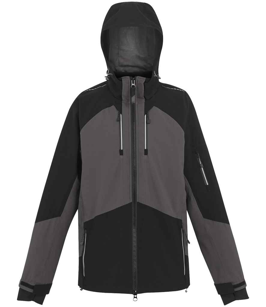 Regatta 4TEX Stretch Waterproof Shell Jacket Slate Grey/Black