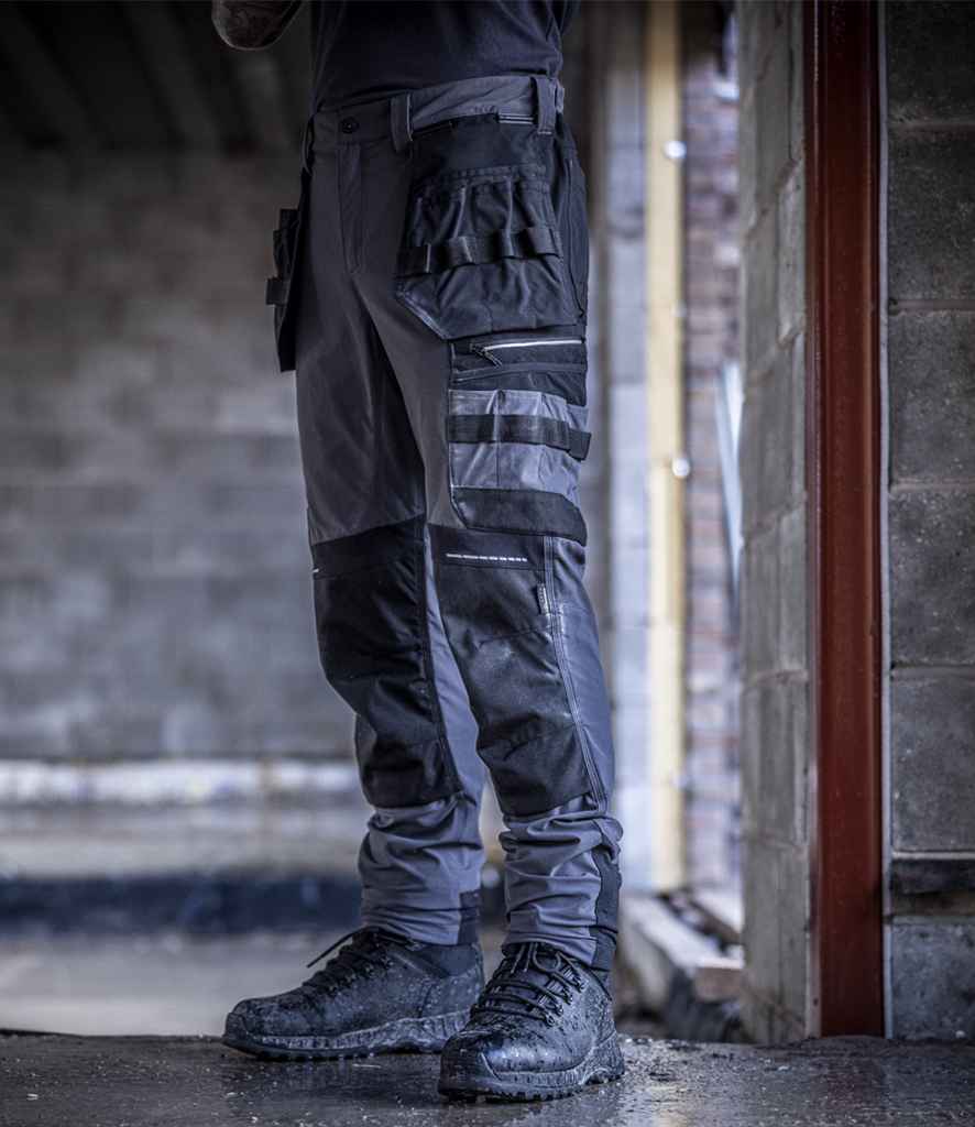 Regatta 4TEX Stretch Holster Trousers | Slate Grey/Black - Regatta Professional - Lancashire Teamwear