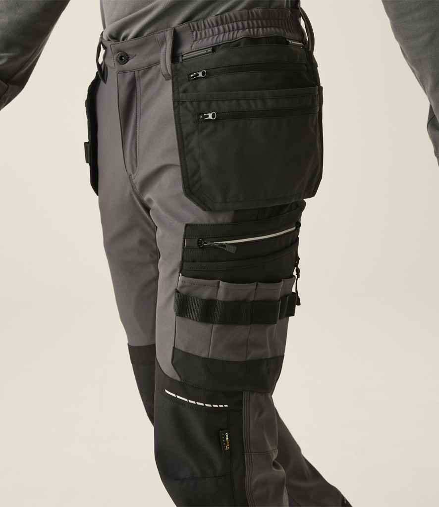 Regatta 4TEX Stretch Holster Trousers | Slate Grey/Black - Regatta Professional - Lancashire Teamwear