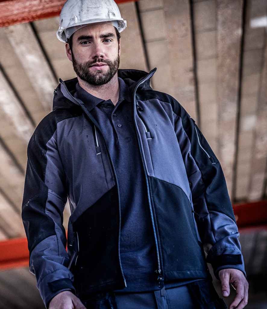 Regatta 4TEX Stretch Three Layer Soft Shell Jacket | Slate Grey/Black - Regatta Professional - Lancashire Teamwear