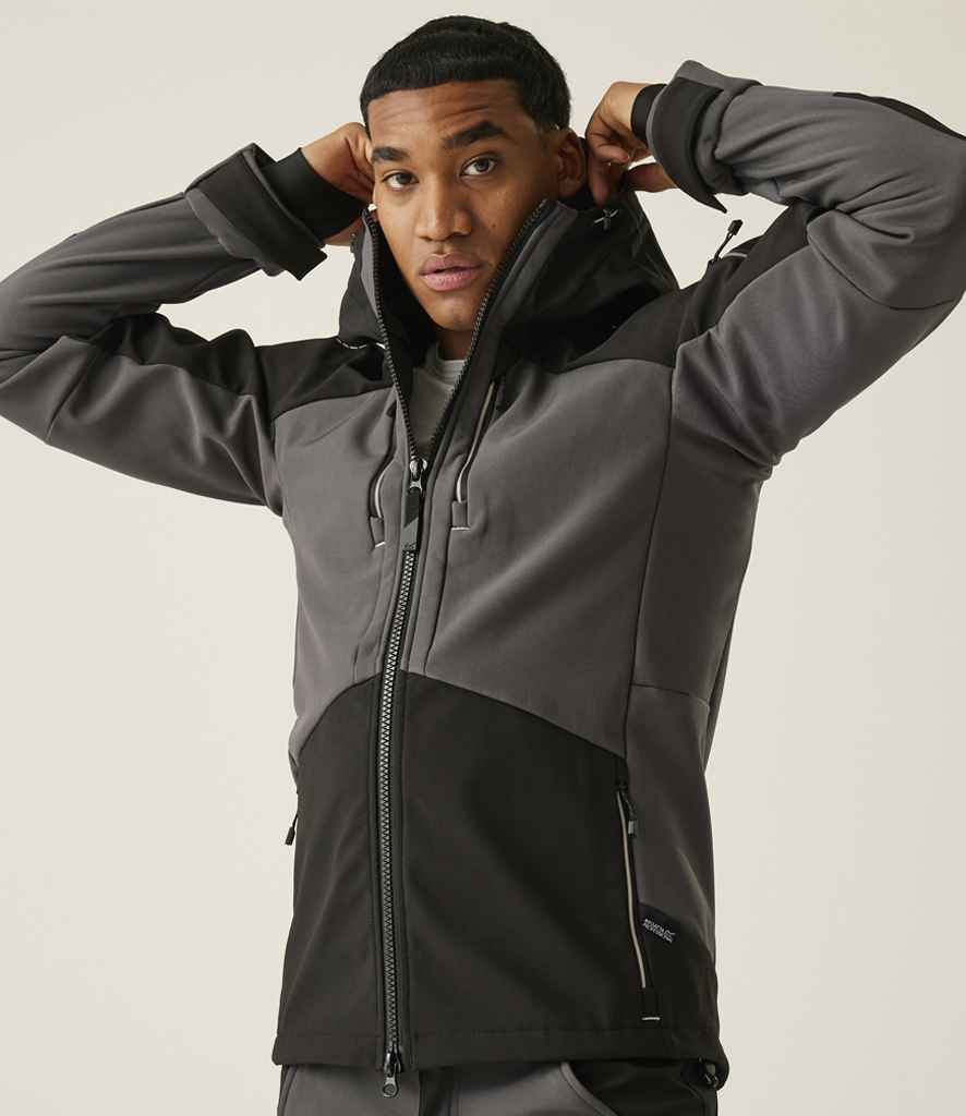 Regatta 4TEX Stretch Three Layer Soft Shell Jacket | Slate Grey/Black - Regatta Professional - Lancashire Teamwear