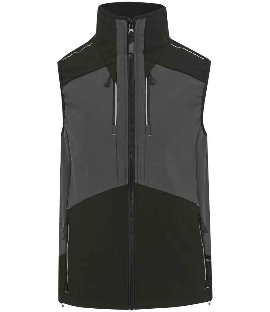 Regatta 4TEX Stretch Three Layer Soft Shell Bodywarmer Slate Grey/Black