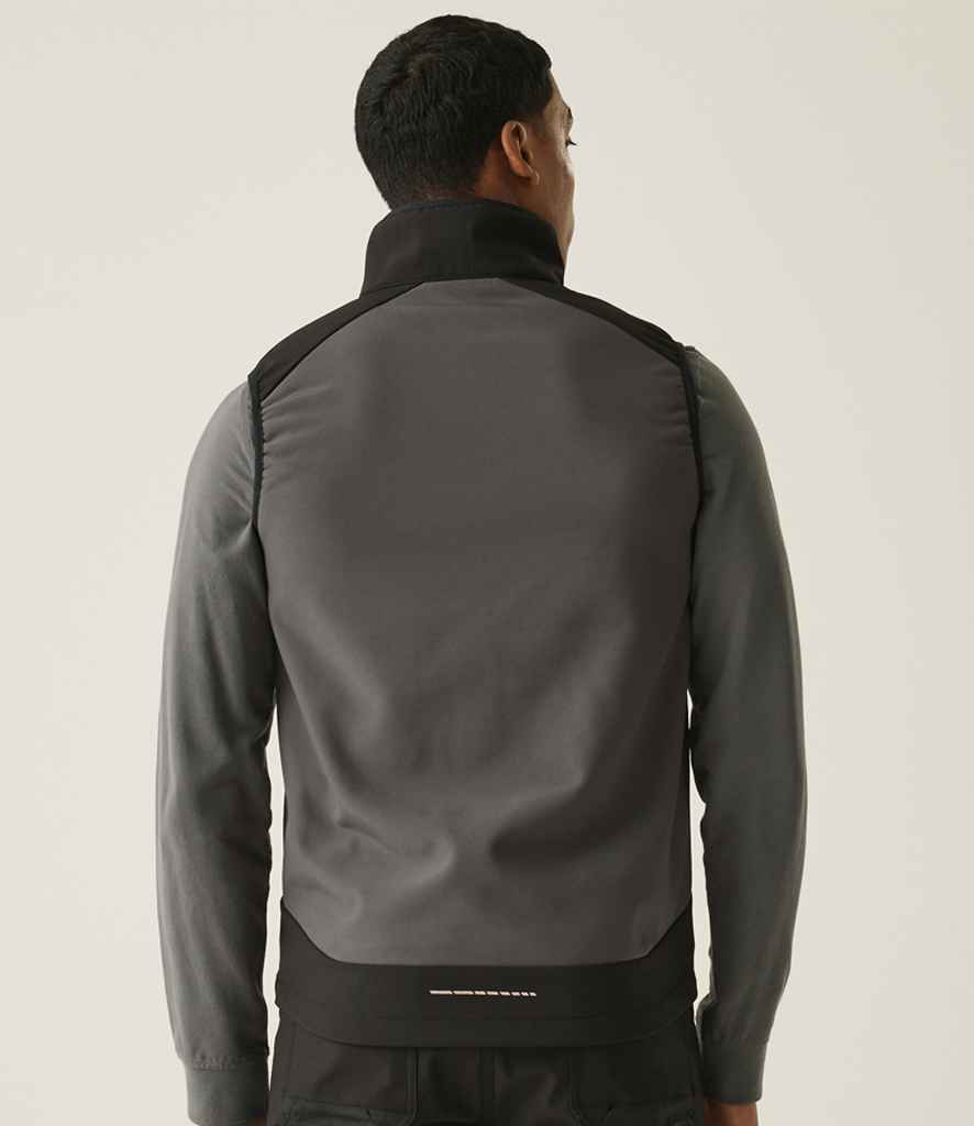 Regatta 4TEX Stretch Three Layer Soft Shell Bodywarmer | Slate Grey/Black - Regatta Professional Gilet - Lancashire Teamwear